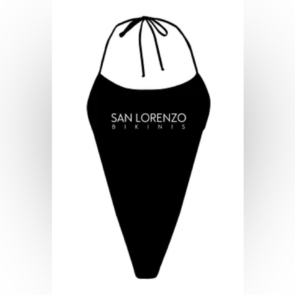 NWT San Lorenzo Triangle Thong Bikini One Piece XS